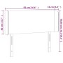 Cabecero con LED de tela gris claro 93x16x78/88 cm de vidaXL, Cabeceros y pies de cama - Ref: Foro24-3122938, Precio: 49,89 €...