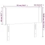 Cabecero con LED de tela gris claro 93x16x78/88 cm de vidaXL, Cabeceros y pies de cama - Ref: Foro24-3122938, Precio: 51,41 €...