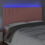 Cabecero con luces LED terciopelo rosa 180x5x118/128 cm de vidaXL, Cabeceros y pies de cama - Ref: Foro24-3122923, Precio: 12...