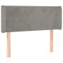 Cabecero con LED de terciopelo gris claro 93x16x78/88 cm de vidaXL, Cabeceros y pies de cama - Ref: Foro24-3122992, Precio: 5...