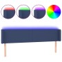 Cabecero con LED de tela azul 183x16x78/88 cm de vidaXL, Cabeceros y pies de cama - Ref: Foro24-3122976, Precio: 72,45 €, Des...
