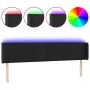 Headboard with LED black synthetic leather 163x16x78/88 cm by vidaXL, Headboards and footboards - Ref: Foro24-3123052, Price:...