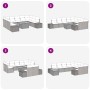Conjunto de sofá de jardín 10 pcs Beige Poliratán en Sofás de exterior | Comprar online en Foru.es