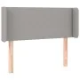 Light gray fabric headboard with LED 103x16x78/88 cm by vidaXL, Headboards and footboards - Ref: Foro24-3122946, Price: 47,87...