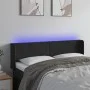 Kopfteil aus schwarzem Samt mit LED 147x16x78/88 cm von vidaXL, Kopf- und Fußteile - Ref: Foro24-3123006, Preis: 75,18 €, Rab...