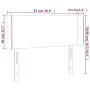 Cabecero con LED de terciopelo azul oscuro 93x16x78/88 cm de vidaXL, Cabeceros y pies de cama - Ref: Foro24-3122996, Precio: ...