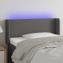 Cabecero con LED cuero sintético gris 83x16x78/88 cm de vidaXL, Cabeceros y pies de cama - Ref: Foro24-3123032, Precio: 56,52...