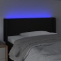 Cabecero con LED de tela negro 83x16x78/88 cm de vidaXL, Cabeceros y pies de cama - Ref: Foro24-3123072, Precio: 43,08 €, Des...