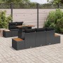 Conjunto de sofá de jardín 6 pcs Negro Poliratán en Sofás de exterior | Comprar online en Foru.es