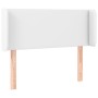 Cabecero con LED cuero sintético blanco 103x16x78/88 cm de vidaXL, Cabeceros y pies de cama - Ref: Foro24-3123041, Precio: 46...