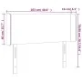 Cabecero con LED cuero sintético blanco 103x16x78/88 cm de vidaXL, Cabeceros y pies de cama - Ref: Foro24-3123041, Precio: 48...