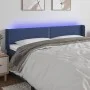 Kopfteil aus blauem Stoff mit LED 203x16x78/88 cm von vidaXL, Kopf- und Fußteile - Ref: Foro24-3123124, Preis: 64,26 €, Rabat...