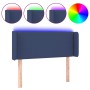 Cabecero con LED de tela azul 83x16x78/88 cm de vidaXL, Cabeceros y pies de cama - Ref: Foro24-3123076, Precio: 45,08 €, Desc...