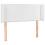 Cabecero con LED cuero sintético blanco 83x16x78/88 cm de vidaXL, Cabeceros y pies de cama - Ref: Foro24-3123169, Precio: 55,...
