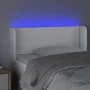 Cabecero con LED cuero sintético blanco 83x16x78/88 cm de vidaXL, Cabeceros y pies de cama - Ref: Foro24-3123169, Precio: 55,...