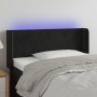 Cabecero con LED de terciopelo negro 83x16x78/88 cm de vidaXL, Cabeceros y pies de cama - Ref: Foro24-3122988, Precio: 49,78 ...