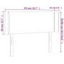 Cabecero con LED cuero sintético blanco 83x16x78/88 cm de vidaXL, Cabeceros y pies de cama - Ref: Foro24-3123169, Precio: 52,...