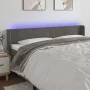 Dunkelgraues Samtkopfteil mit LED 163x16x78/88 cm von vidaXL, Kopf- und Fußteile - Ref: Foro24-3123011, Preis: 74,57 €, Rabat...