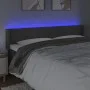 Dunkelgraues Samtkopfteil mit LED 163x16x78/88 cm von vidaXL, Kopf- und Fußteile - Ref: Foro24-3123011, Preis: 74,57 €, Rabat...
