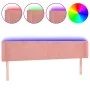 Cabecero con LED de terciopelo rosa 183x16x78/88 cm de vidaXL, Cabeceros y pies de cama - Ref: Foro24-3123021, Precio: 80,74 ...