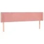 Cabecero con LED de terciopelo rosa 183x16x78/88 cm de vidaXL, Cabeceros y pies de cama - Ref: Foro24-3123021, Precio: 80,74 ...