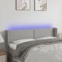 Kopfteil aus hellgrauem Stoff mit LED 147x16x78/88 cm von vidaXL, Kopf- und Fußteile - Ref: Foro24-3123094, Preis: 64,36 €, R...