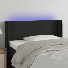 Cabecero con LED de terciopelo negro 93x16x78/88 cm de vidaXL, Cabeceros y pies de cama - Ref: Foro24-3123134, Precio: 49,89 ...
