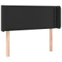 Cabecero con LED cuero sintético negro 93x16x78/88 cm de vidaXL, Cabeceros y pies de cama - Ref: Foro24-3123174, Precio: 49,1...