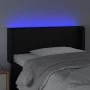 Cabecero con LED cuero sintético negro 93x16x78/88 cm de vidaXL, Cabeceros y pies de cama - Ref: Foro24-3123174, Precio: 49,1...