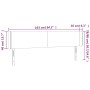 Cabecero con LED cuero sintético blanco 163x16x78/88 cm de vidaXL, Cabeceros y pies de cama - Ref: Foro24-3123053, Precio: 84...