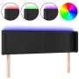 Headboard with LED black synthetic leather 147x16x78/88 cm by vidaXL, Headboards and footboards - Ref: Foro24-3123046, Price:...