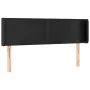 Cabecero con LED cuero sintético negro 147x16x78/88 cm de vidaXL, Cabeceros y pies de cama - Ref: Foro24-3123046, Precio: 70,...