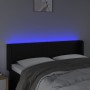 Cabecero con LED cuero sintético negro 147x16x78/88 cm de vidaXL, Cabeceros y pies de cama - Ref: Foro24-3123046, Precio: 68,...