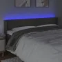 Cabecero con LED de terciopelo gris oscuro 203x16x78/88 cm de vidaXL, Cabeceros y pies de cama - Ref: Foro24-3123023, Precio:...