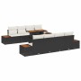 Conjunto de sofá de jardín 9 pcs Negro Poliratán en Sofás de exterior | Comprar online en Foru.es