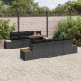 Conjunto de sofá de jardín 9 pcs Negro Poliratán en Sofás de exterior | Comprar online en Foru.es