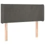 Dunkelgraues Samtkopfteil mit LED 93x16x78/88 cm von vidaXL, Kopf- und Fußteile - Ref: Foro24-3122993, Preis: 57,28 €, Rabatt: %