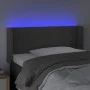 Dunkelgraues Samtkopfteil mit LED 93x16x78/88 cm von vidaXL, Kopf- und Fußteile - Ref: Foro24-3122993, Preis: 57,28 €, Rabatt: %