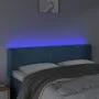 Cabecero con LED de terciopelo azul oscuro 147x16x78/88 cm de vidaXL, Cabeceros y pies de cama - Ref: Foro24-3123008, Precio:...