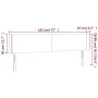 Kopfteil aus schwarzem Samt mit LED 183x16x78/88 cm von vidaXL, Kopf- und Fußteile - Ref: Foro24-3123018, Preis: 81,81 €, Rab...