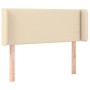 Cabecero con LED de tela crema 103x16x78/88 cm de vidaXL, Cabeceros y pies de cama - Ref: Foro24-3123091, Precio: 46,94 €, De...