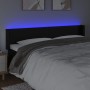 Cabecero con LED cuero sintético negro 183x16x78/88 cm de vidaXL, Cabeceros y pies de cama - Ref: Foro24-3123058, Precio: 71,...