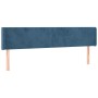 Cabecero con LED de terciopelo azul oscuro 163x16x78/88 cm de vidaXL, Cabeceros y pies de cama - Ref: Foro24-3123014, Precio:...