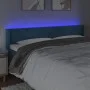 Cabecero con LED de terciopelo azul oscuro 163x16x78/88 cm de vidaXL, Cabeceros y pies de cama - Ref: Foro24-3123014, Precio:...