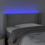 Hellgraues Samtkopfteil mit LED 83x16x78/88 cm von vidaXL, Kopf- und Fußteile - Ref: Foro24-3123126, Preis: 57,20 €, Rabatt: %