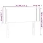 Light gray velvet headboard with LED 83x16x78/88 cm by vidaXL, Headboards and footboards - Ref: Foro24-3123126, Price: 57,20 ...