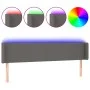Kopfteil mit LED-grauem Kunstleder 203x16x78/88 cm von vidaXL, Kopf- und Fußteile - Ref: Foro24-3123068, Preis: 83,80 €, Raba...