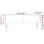 Kopfteil mit LED-grauem Kunstleder 203x16x78/88 cm von vidaXL, Kopf- und Fußteile - Ref: Foro24-3123068, Preis: 83,80 €, Raba...