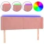 Cabecero con LED de terciopelo rosa 147x16x78/88 cm de vidaXL, Cabeceros y pies de cama - Ref: Foro24-3123009, Precio: 76,85 ...