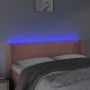Cabecero con LED de terciopelo rosa 147x16x78/88 cm de vidaXL, Cabeceros y pies de cama - Ref: Foro24-3123009, Precio: 76,85 ...